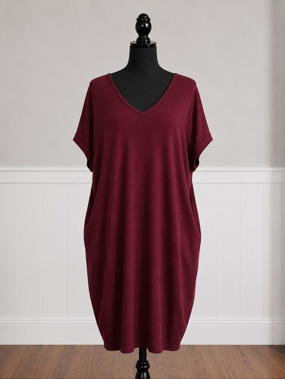 Charlie Paige Women's Burgundy Top